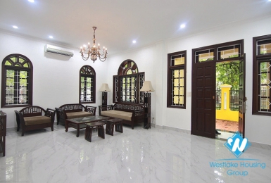Garden villa for rent in area D Ciputra next to UNIS, Hanoi.